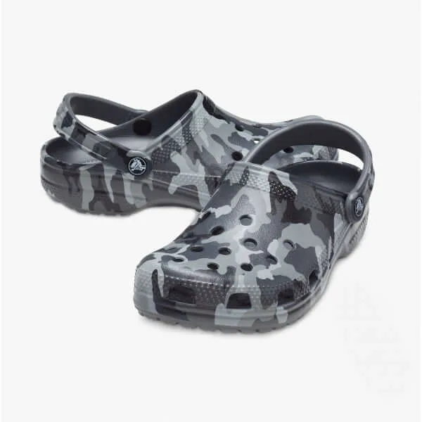 206454-0IE CLASSIC PRINTED CAMO Mens Clogs Slate Grey/Multi