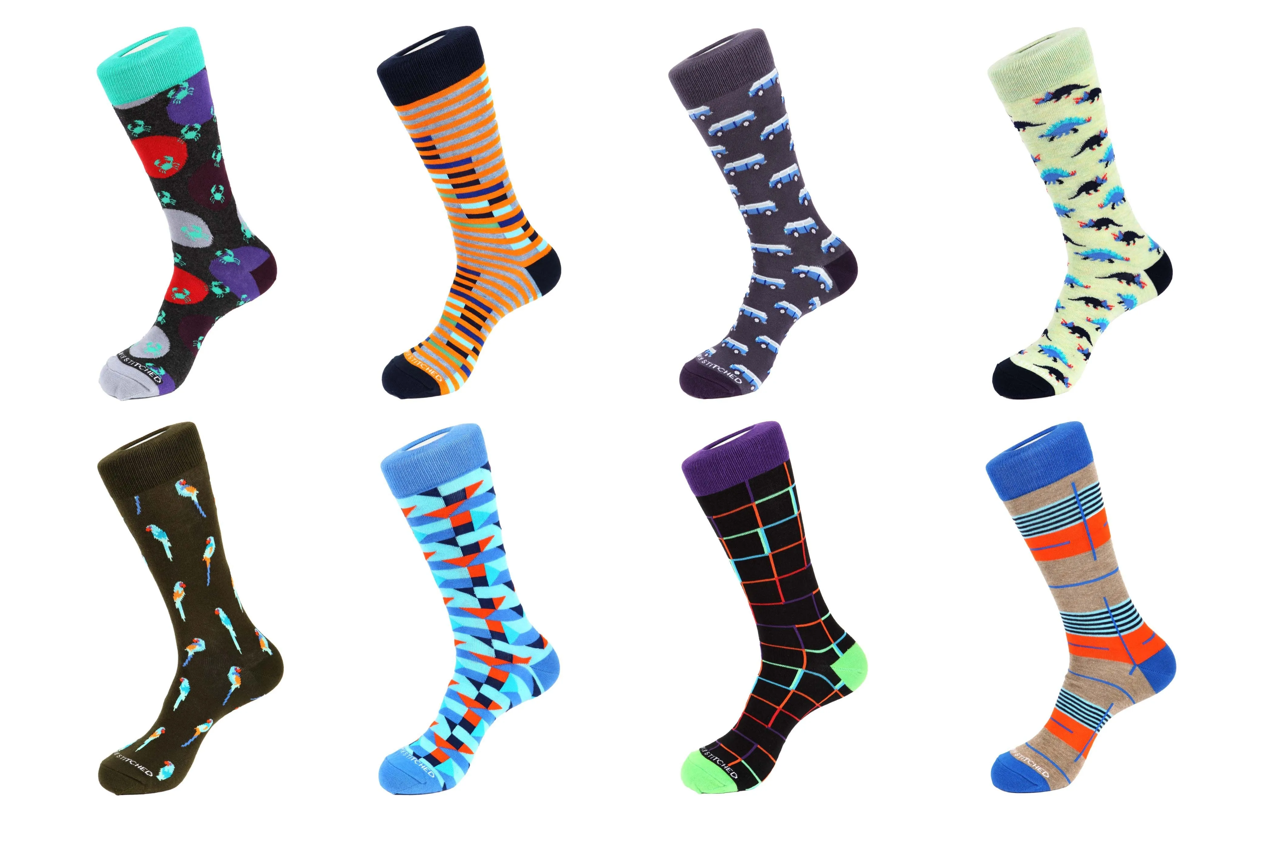 8 Pair Combo Pack Socks