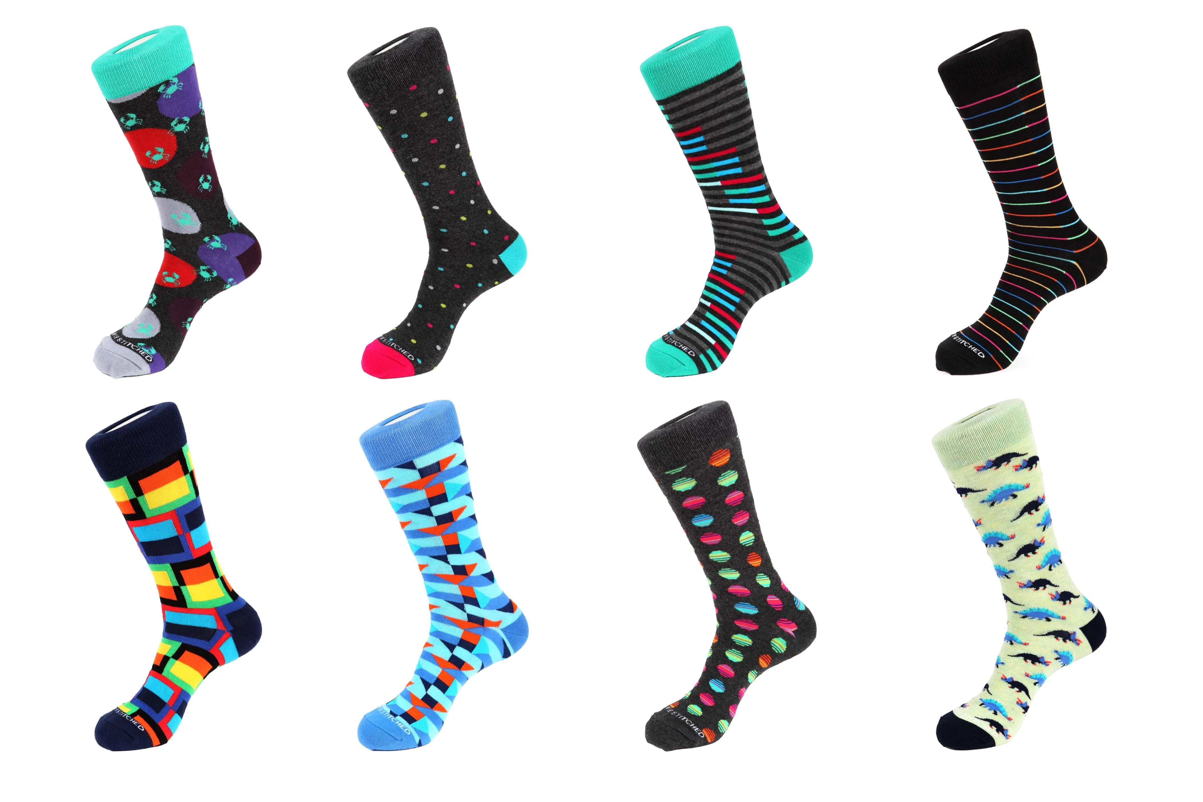 8 Pair Combo Pack Socks