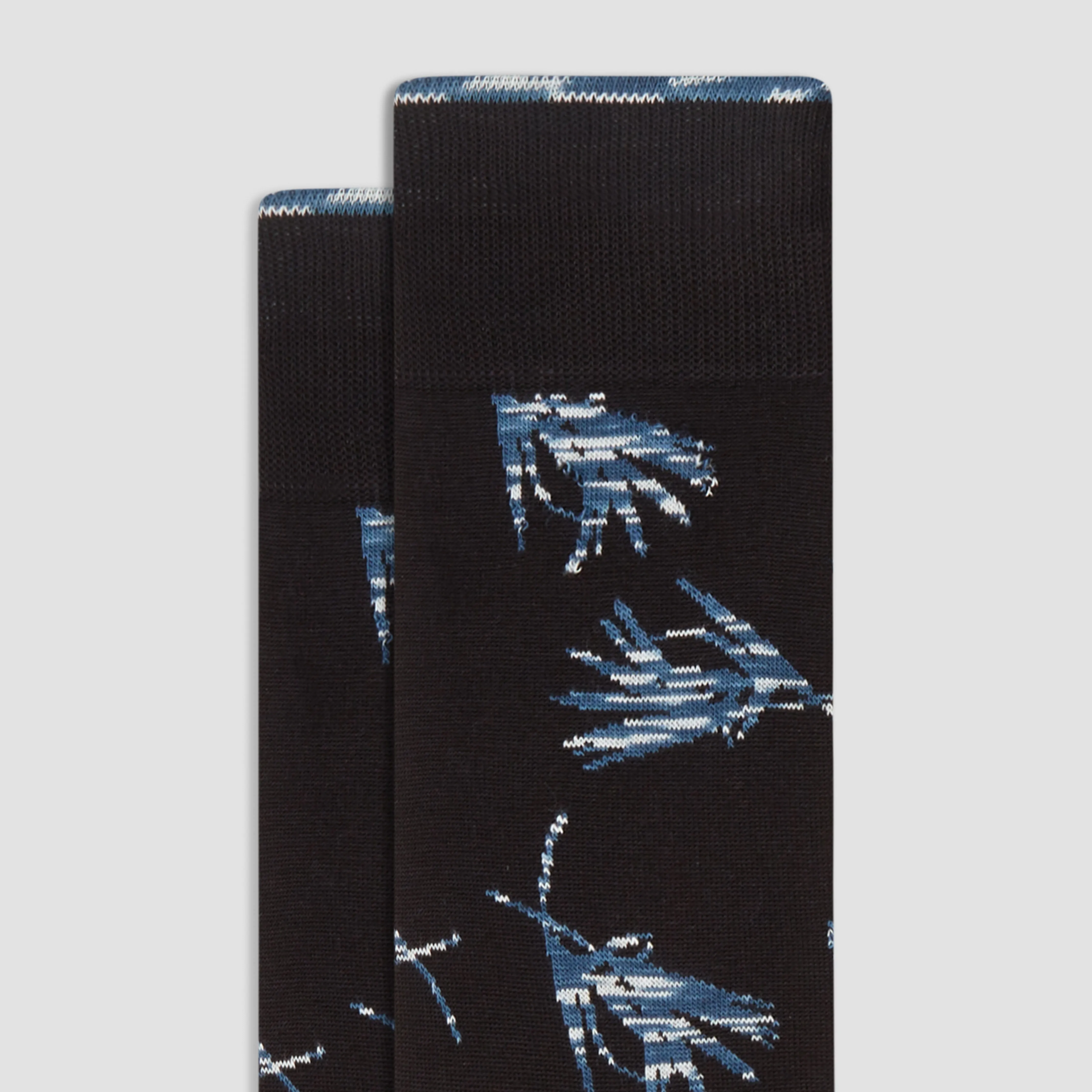 Abstract Mid-Calf Socks