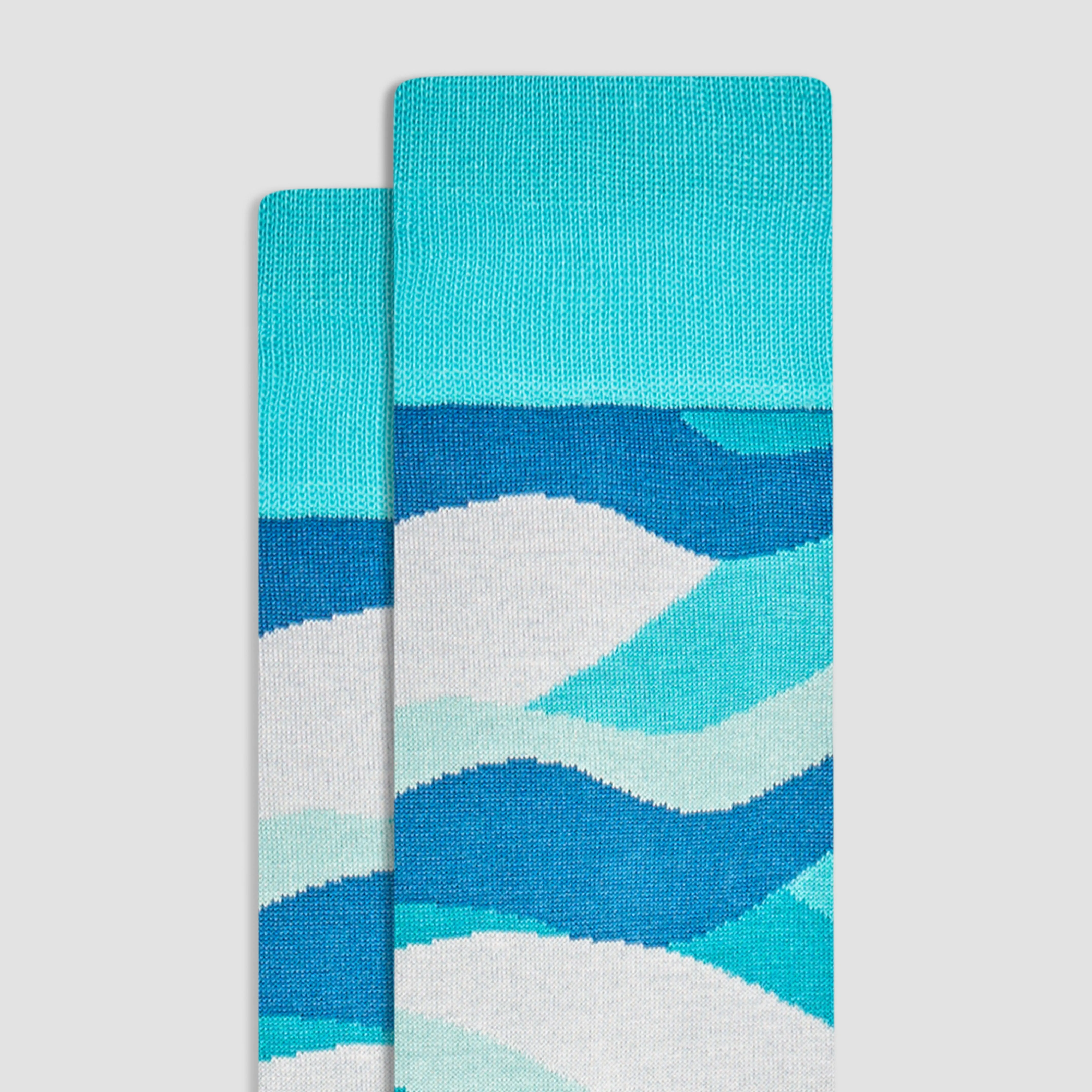 Abstract Mid-Calf Socks