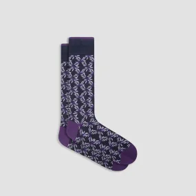 Abstract Mid-Calf Socks