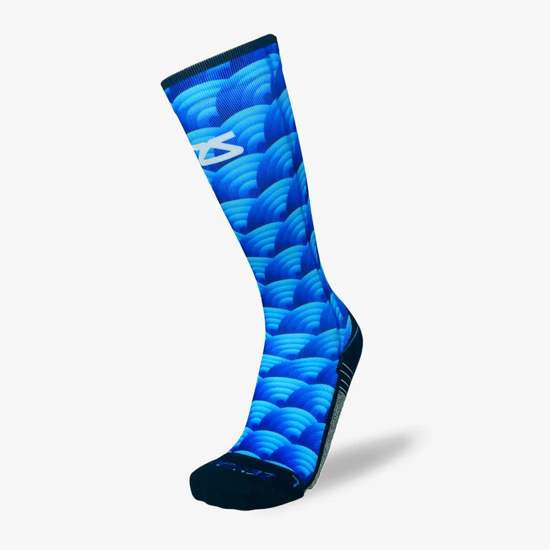 Abstract Wavebows Compression Socks (Knee-High)