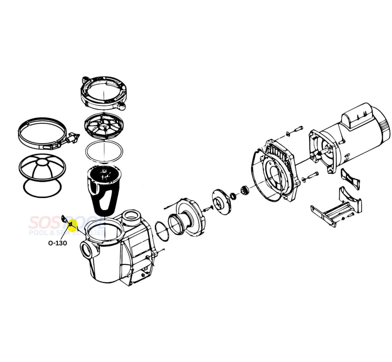 Aladdin O-Ring For Pentair Pump Drain Plug  | 5/8" x 1/16" | 192115 | O-130