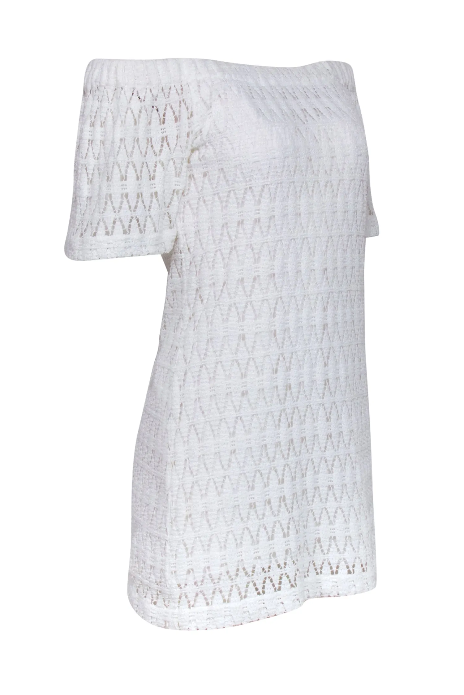 A.L.C. - Ivory Crochet Lace Off The Shoulder Dress Sz 2