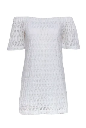 A.L.C. - Ivory Crochet Lace Off The Shoulder Dress Sz 2