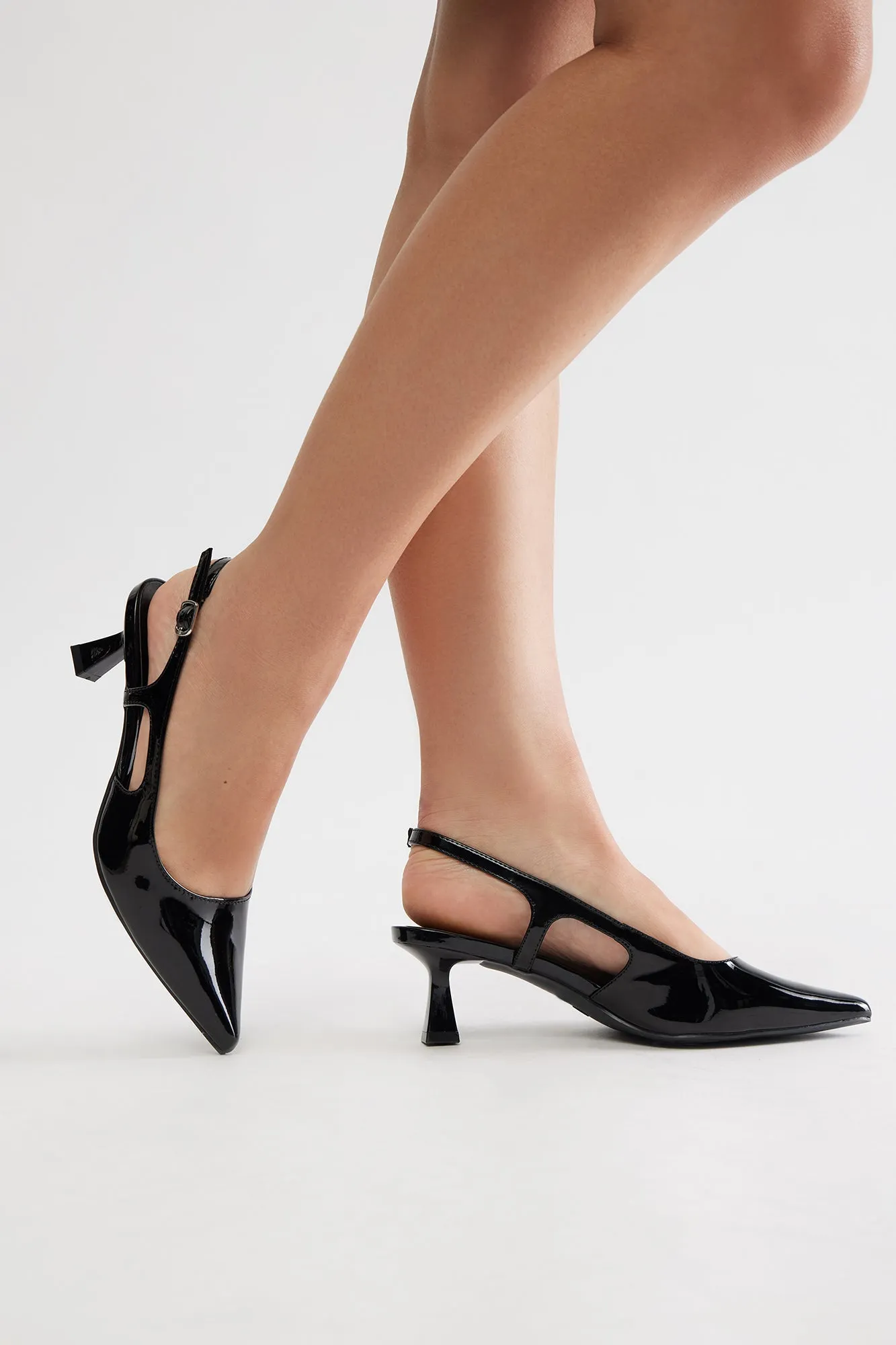 Alena Slingback Pumps - Black