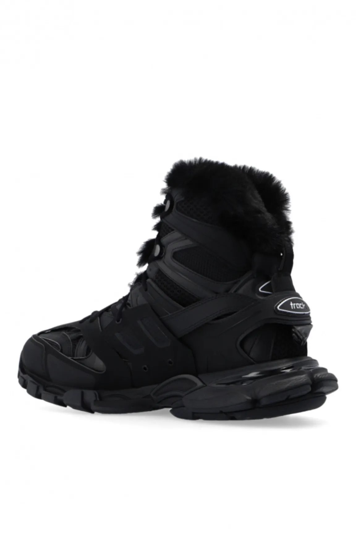 Balenciaga Track Hike Faux Fur-Lined Sneakers 'black'