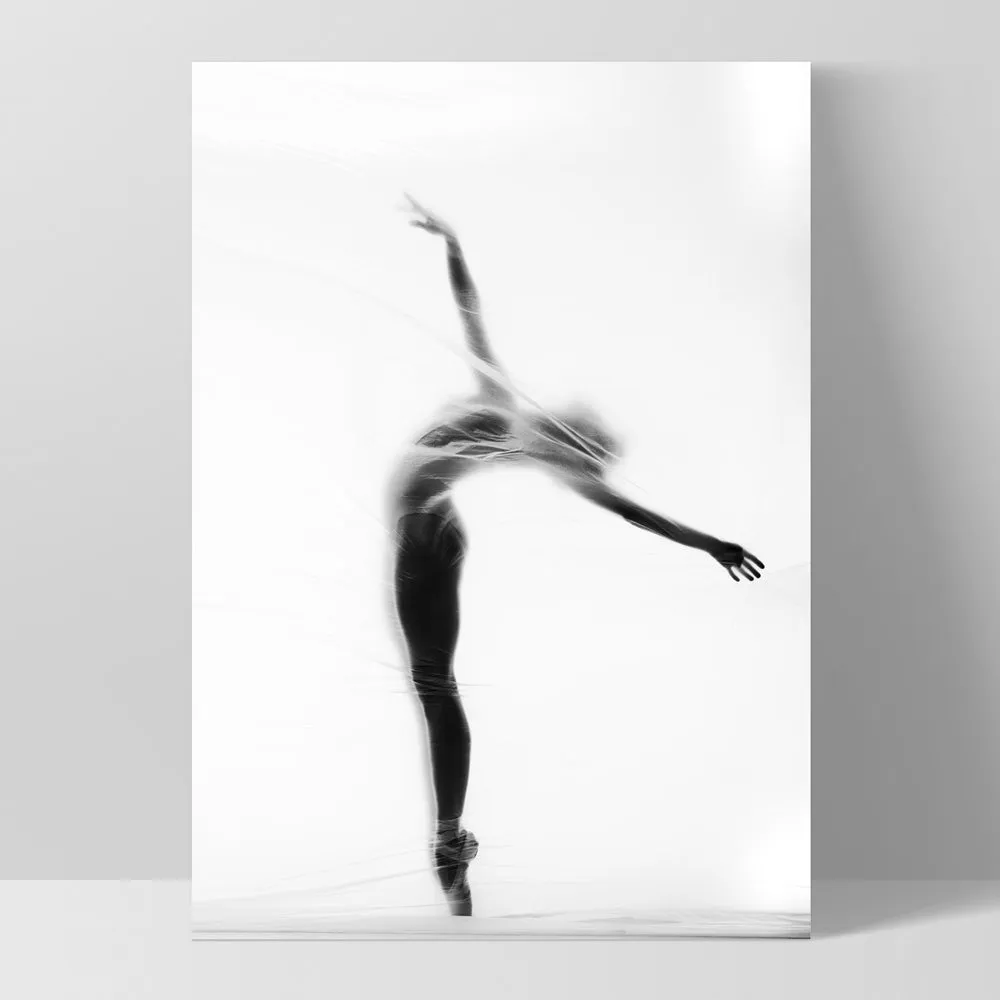 Ballerina Behind the Curtain I - Art Print