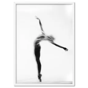 Ballerina Behind the Curtain I - Art Print