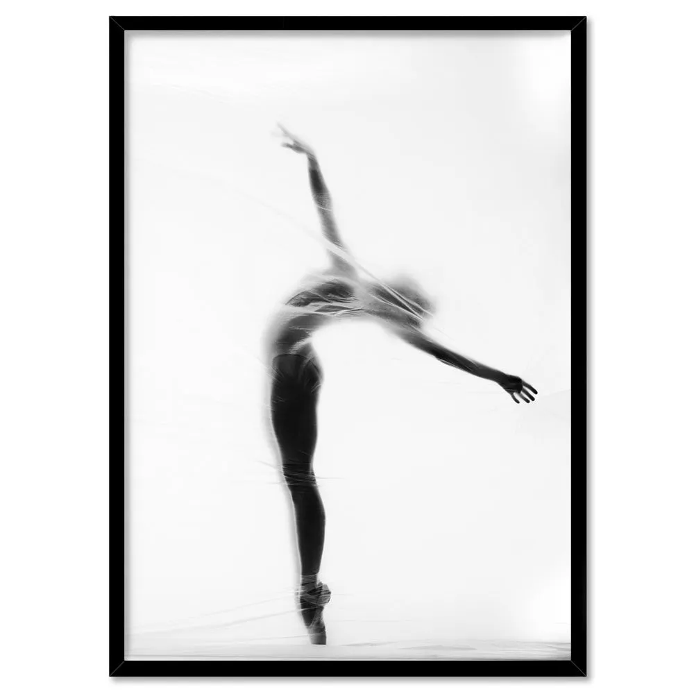 Ballerina Behind the Curtain I - Art Print