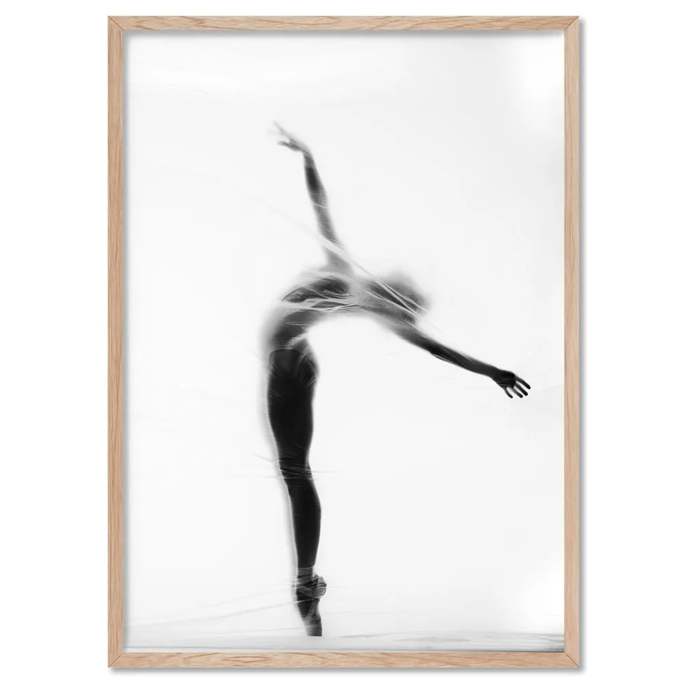 Ballerina Behind the Curtain I - Art Print