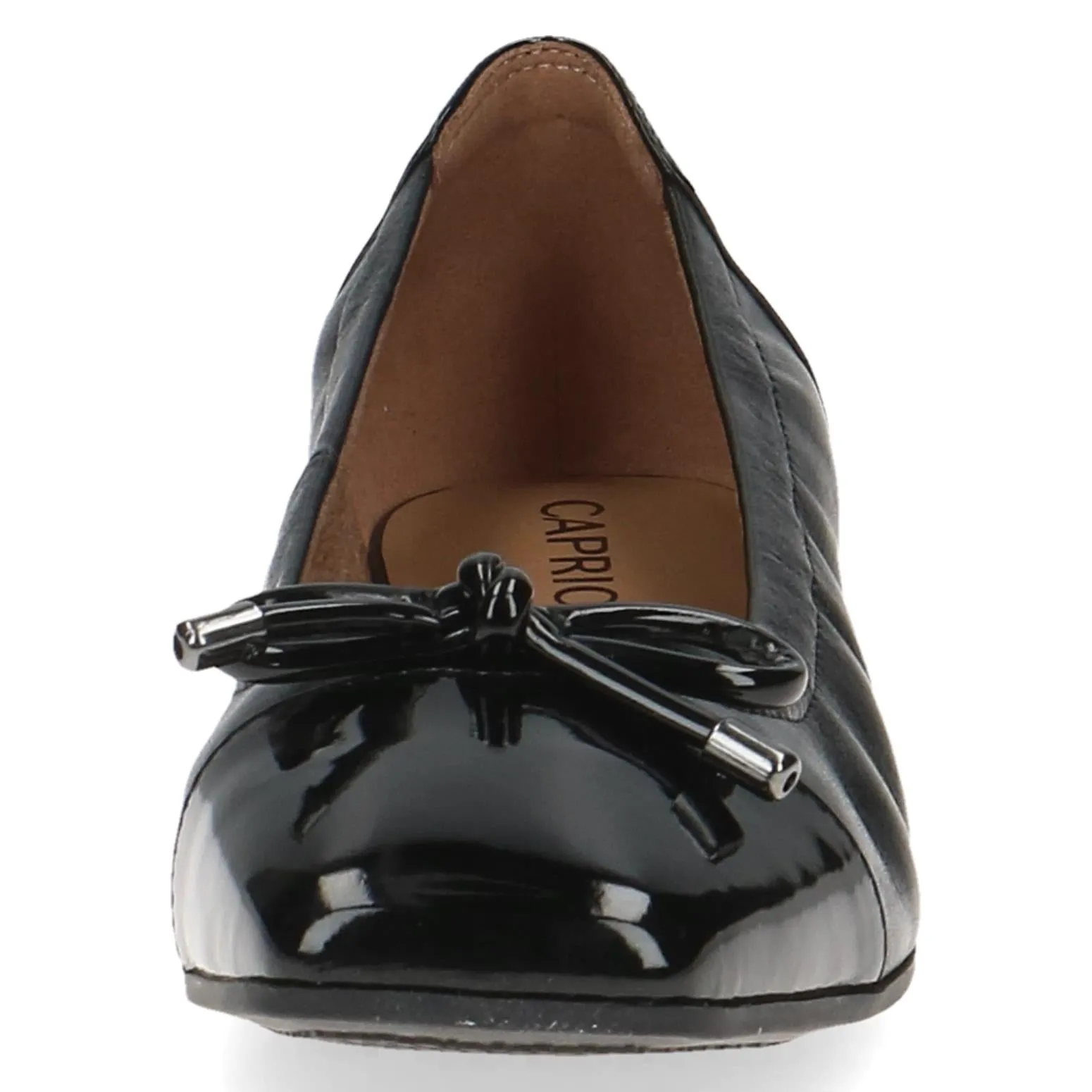 Caprice Ladies Patent Toe Ballet Pump