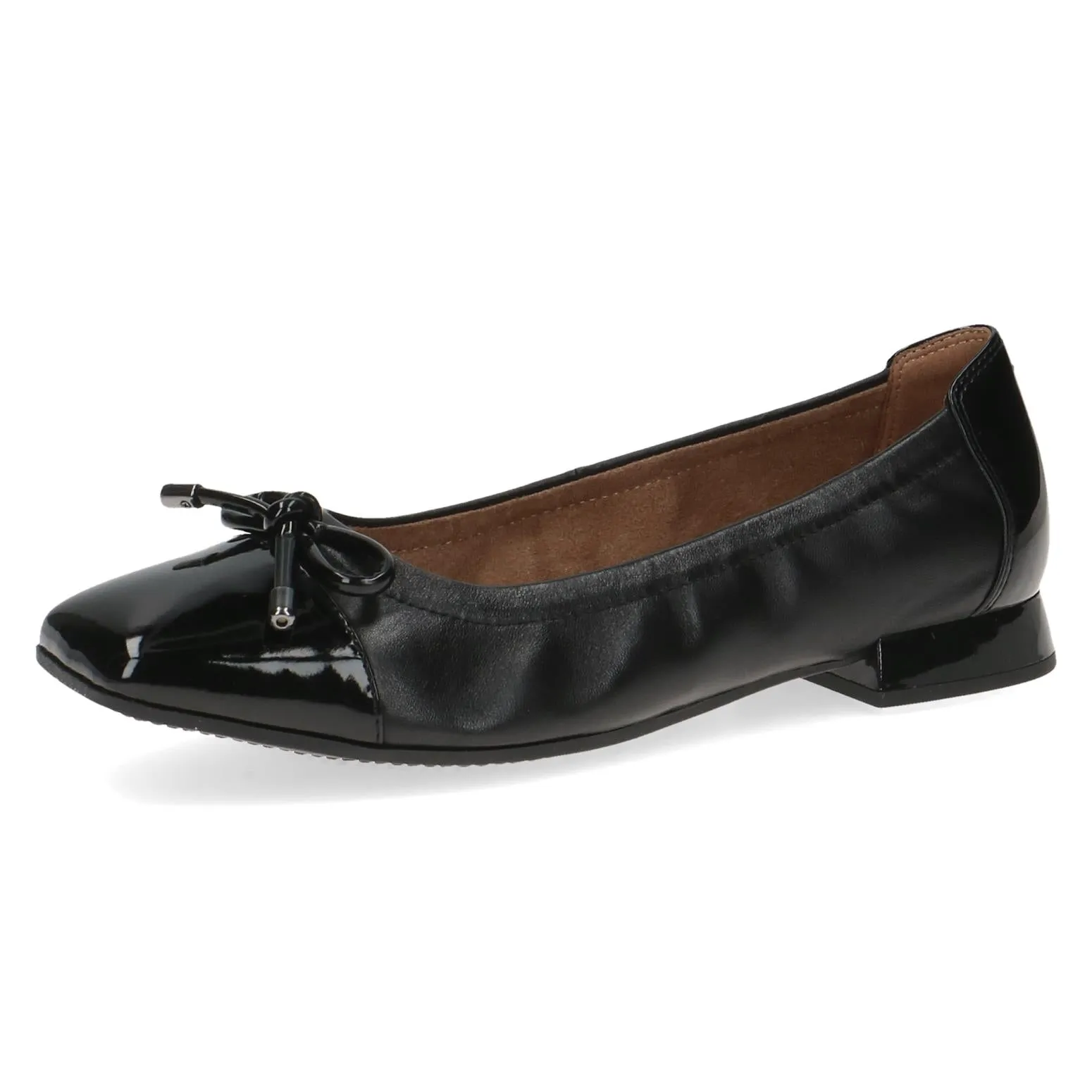 Caprice Ladies Patent Toe Ballet Pump