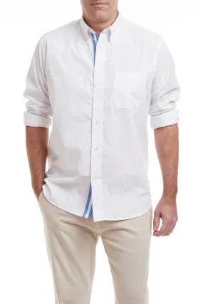 Chase Shirt White with Lt. Blue and White Grosgrain