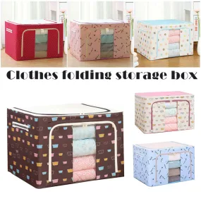 Cloth Clothes Steel Frame Transparent Storage Box