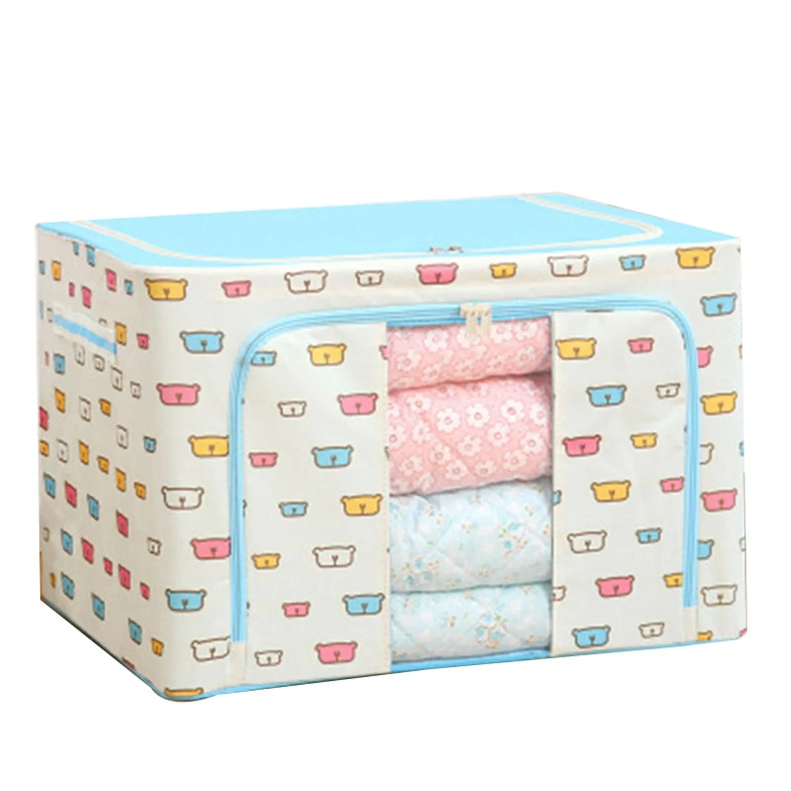 Cloth Clothes Steel Frame Transparent Storage Box