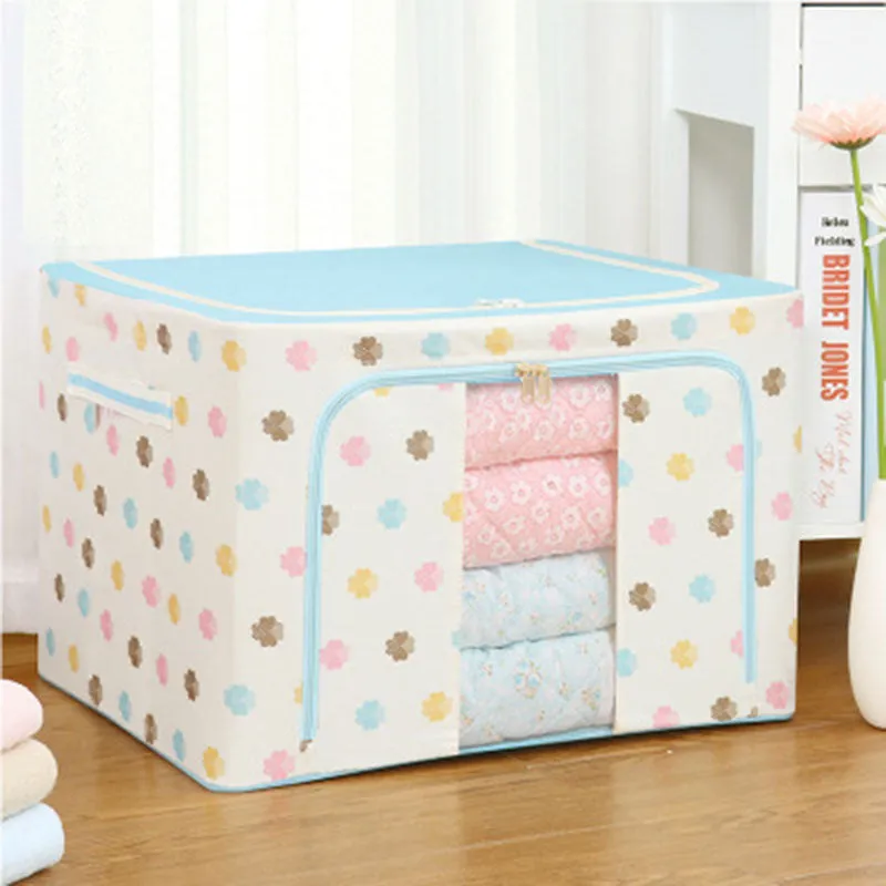 Cloth Clothes Steel Frame Transparent Storage Box