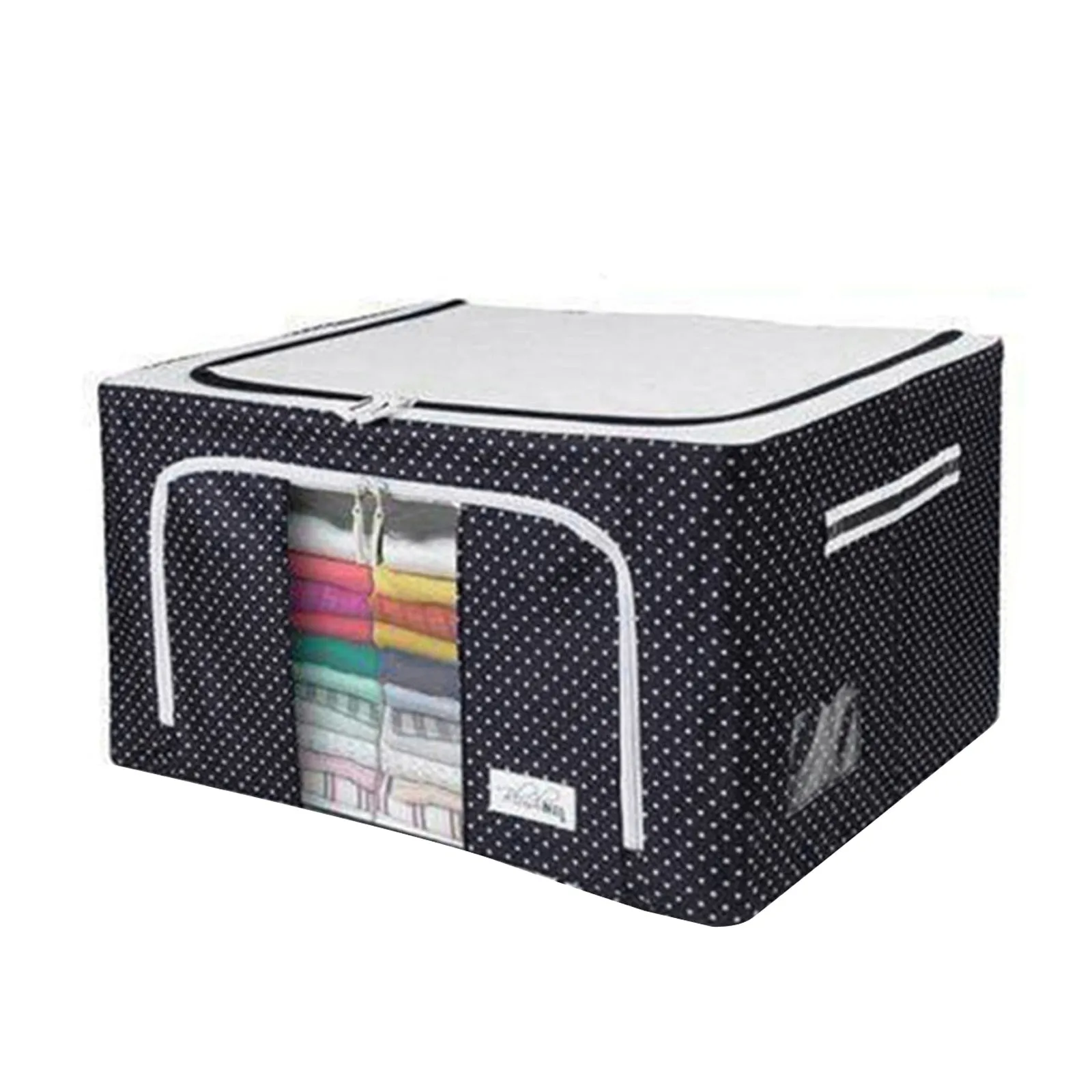 Cloth Clothes Steel Frame Transparent Storage Box