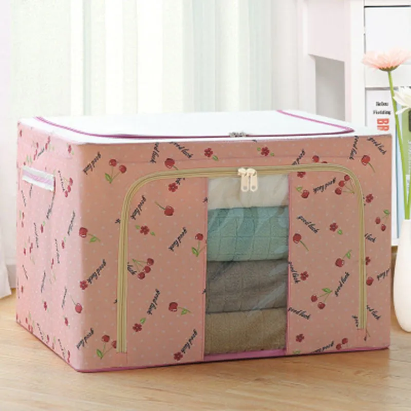 Cloth Clothes Steel Frame Transparent Storage Box