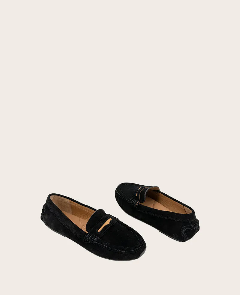 GENTLE SOULS - Madison Suede Tailored Flat