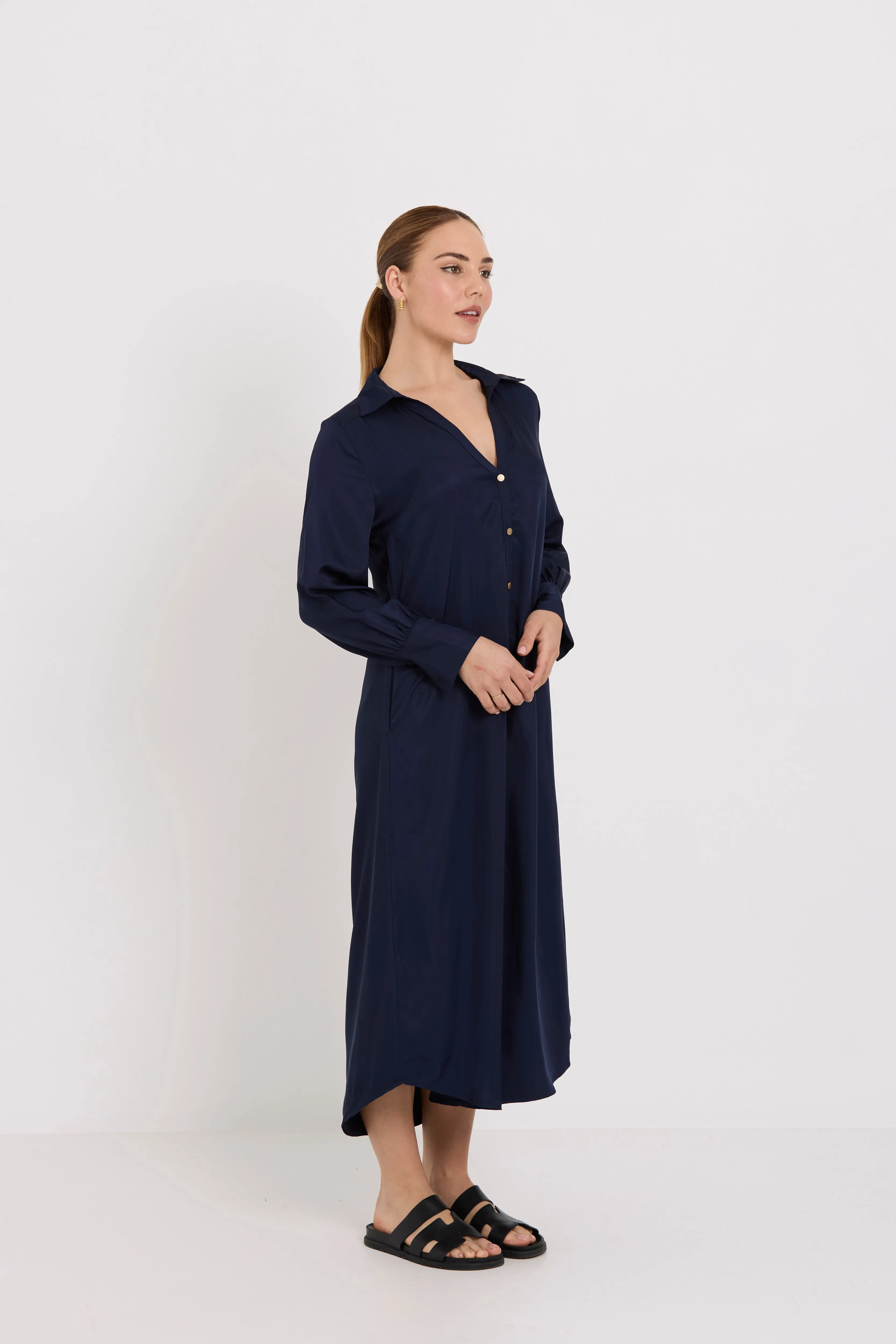 Geri Dress | Navy Blue