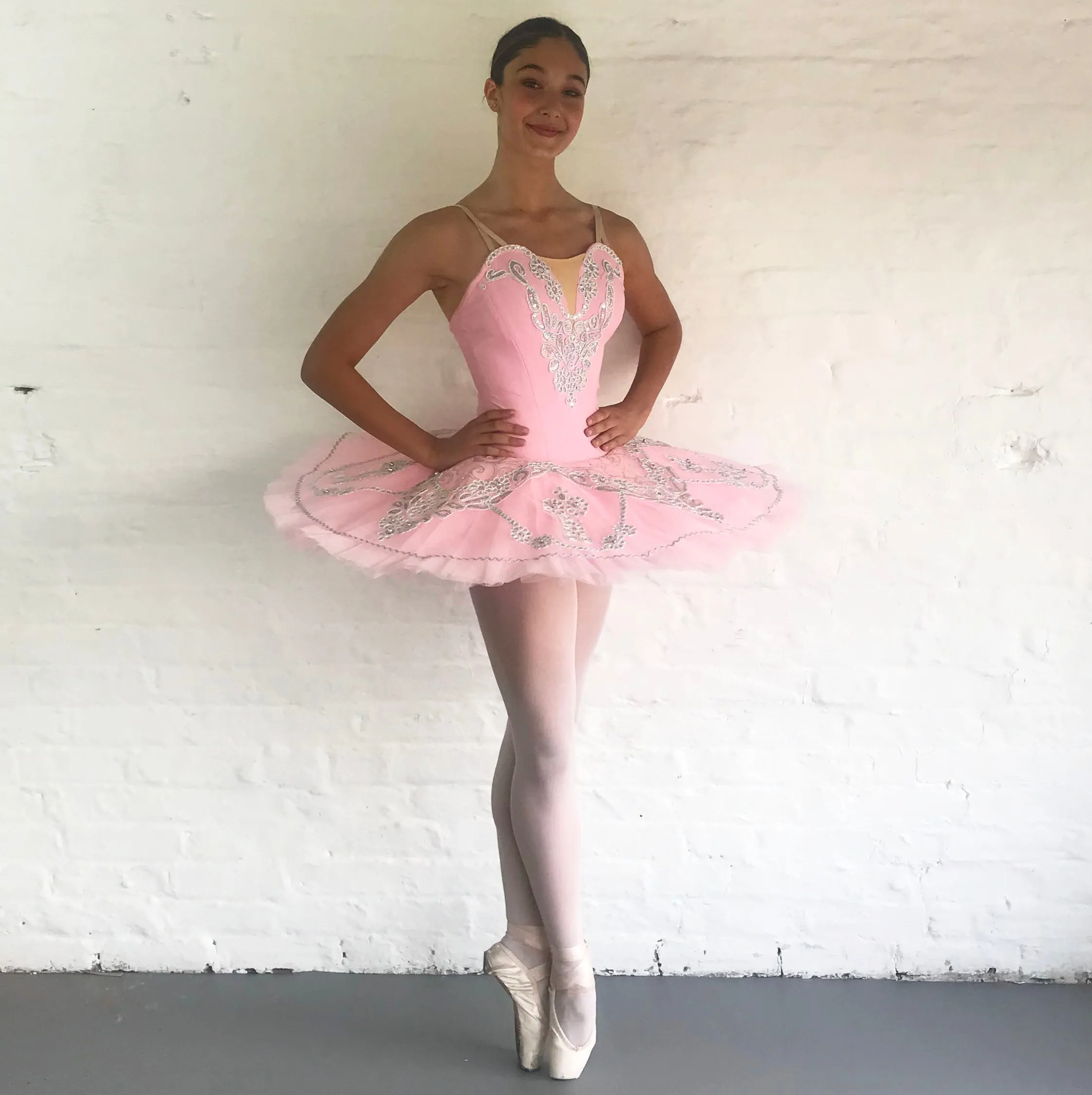 Just Ballet Pink & Silver tutu - Hire only