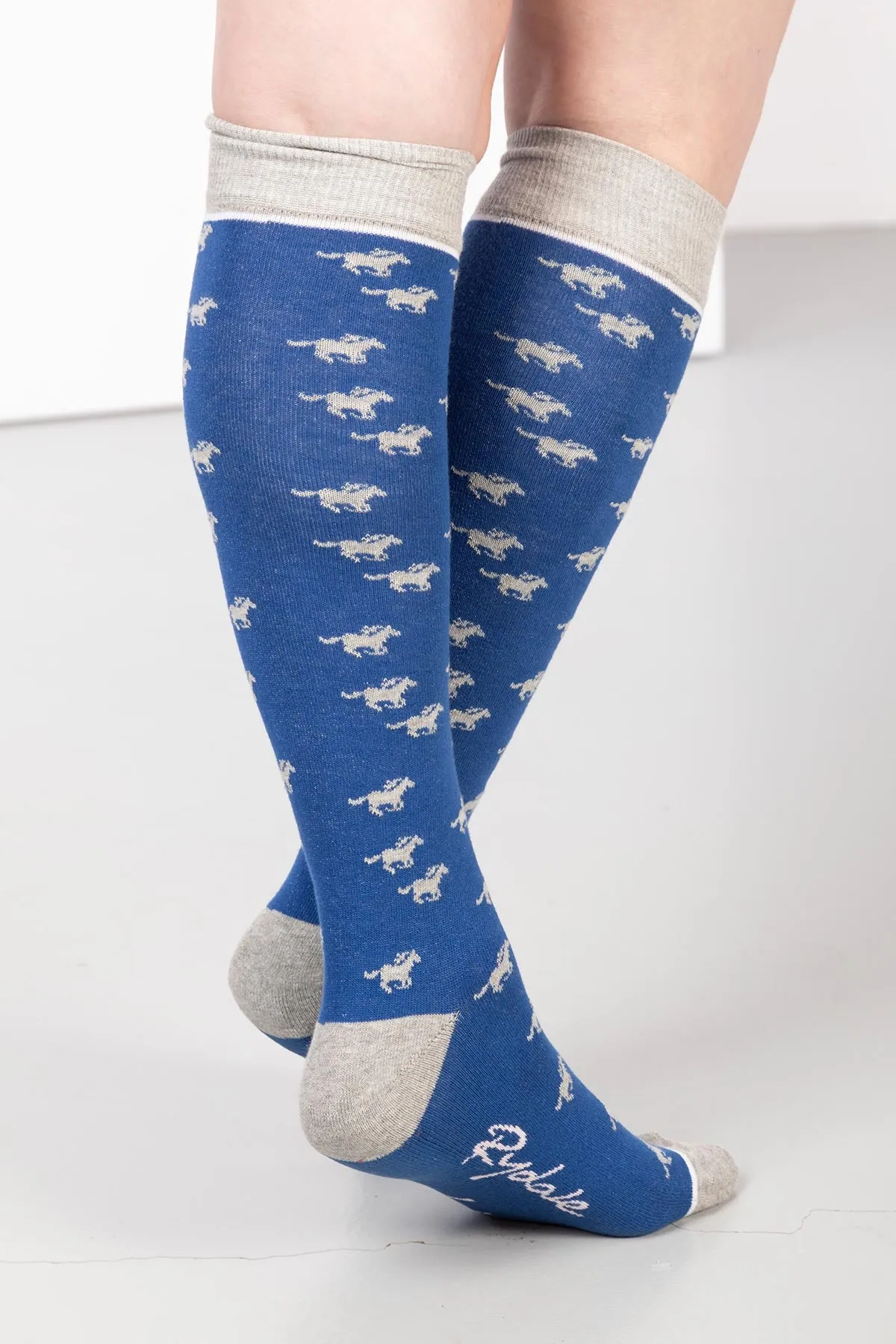 Ladies Galloping Horse II Knee Length Socks