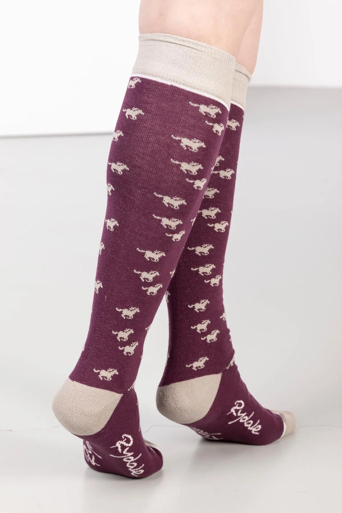 Ladies Galloping Horse II Knee Length Socks