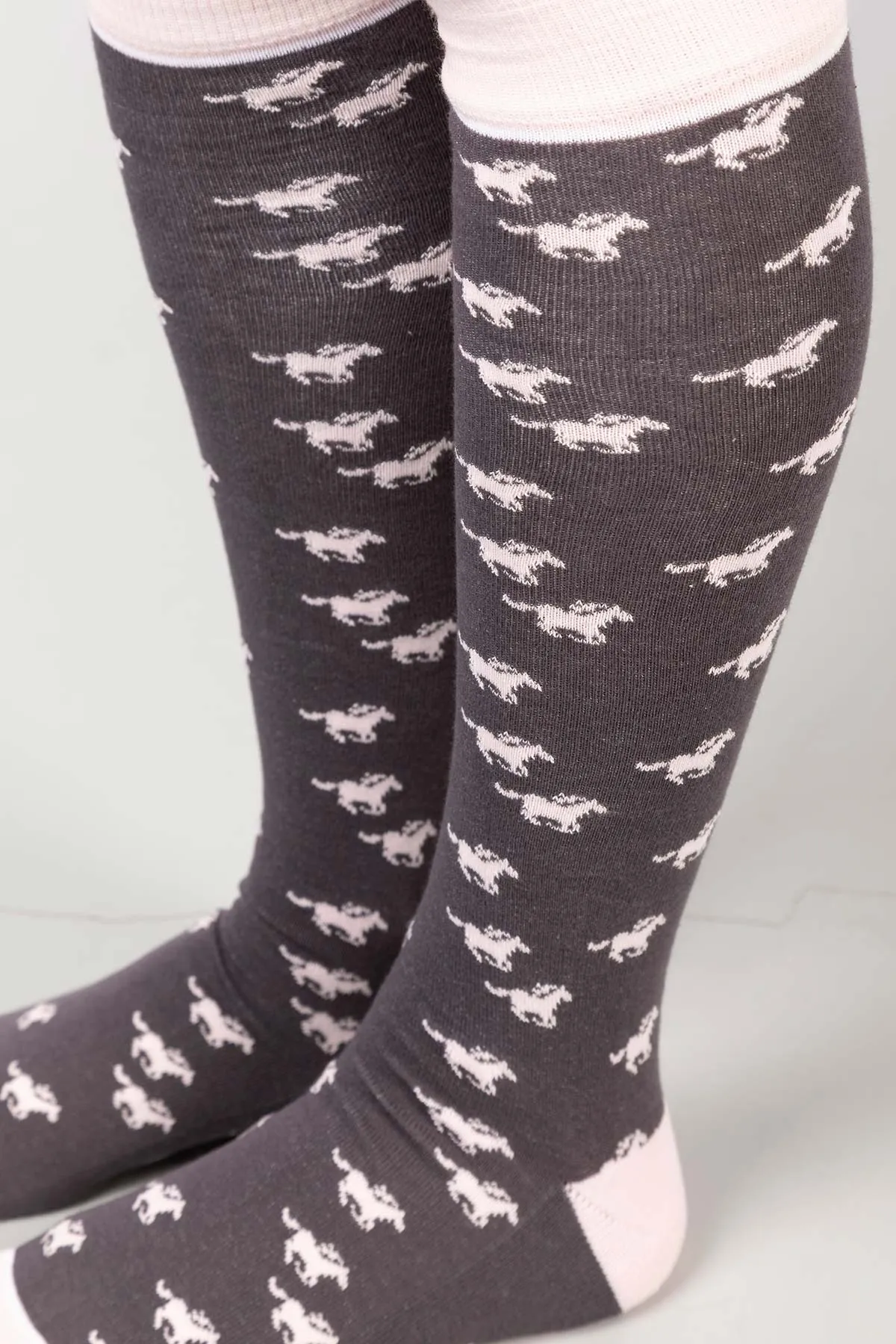 Ladies Galloping Horse II Knee Length Socks