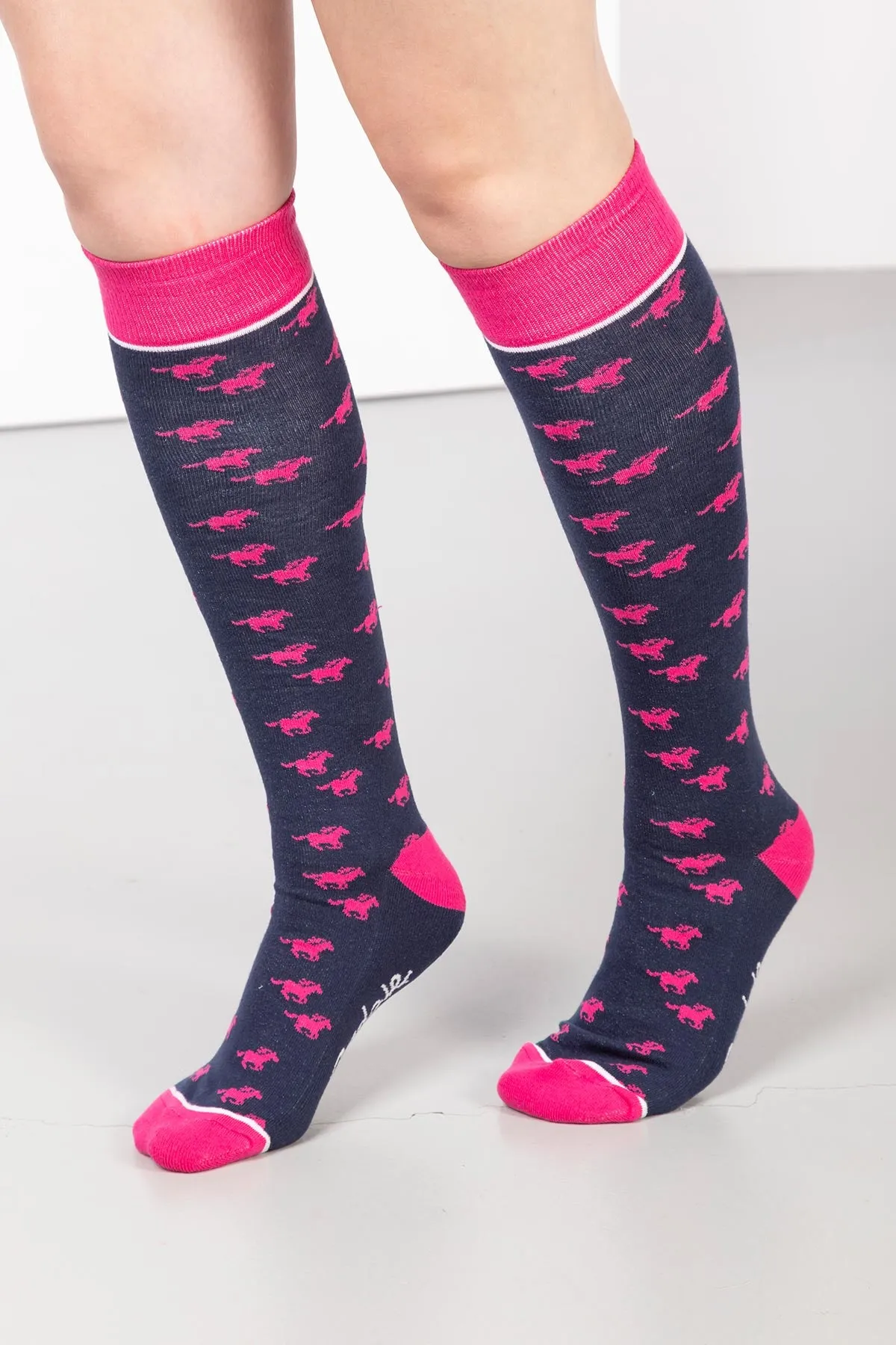 Ladies Galloping Horse II Knee Length Socks