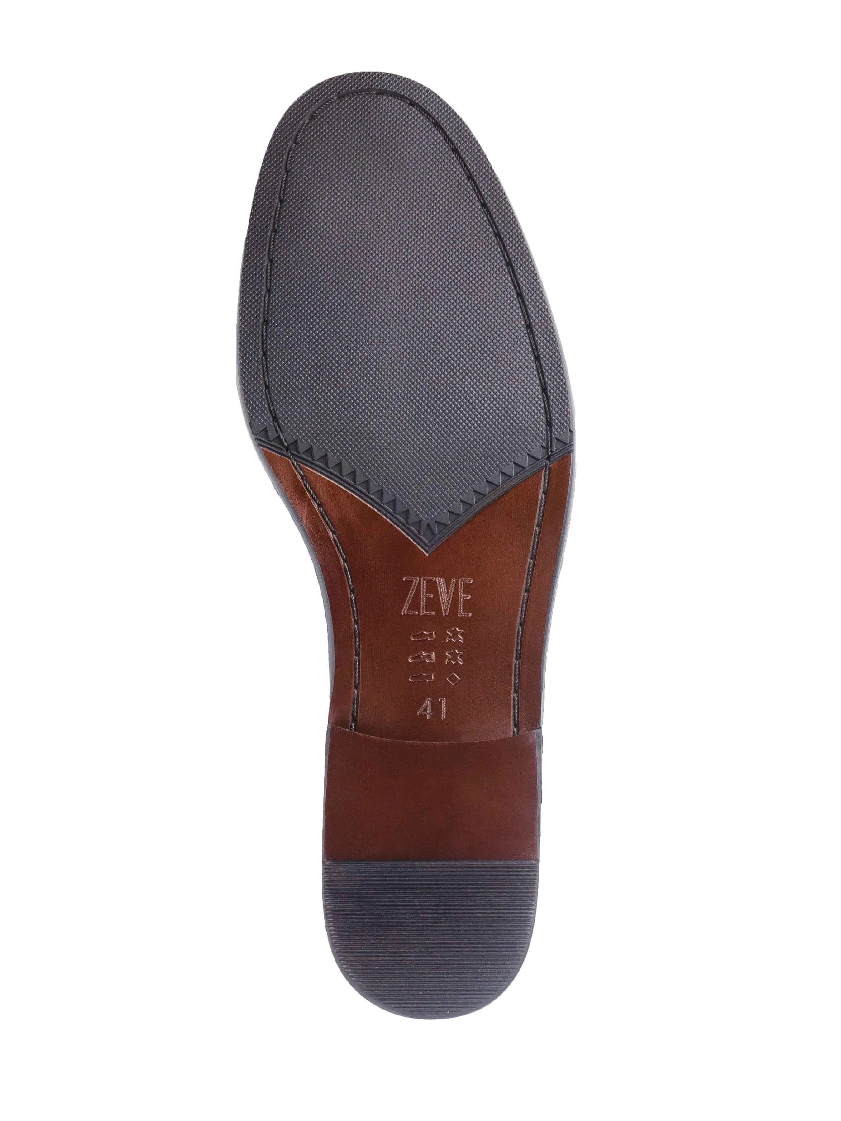 Leo Duo Strap Loafer - Coffee (Hand Painted Patina)