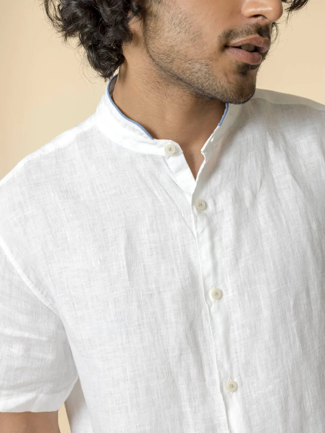 Mandarin Collar Shirt - Relajarse