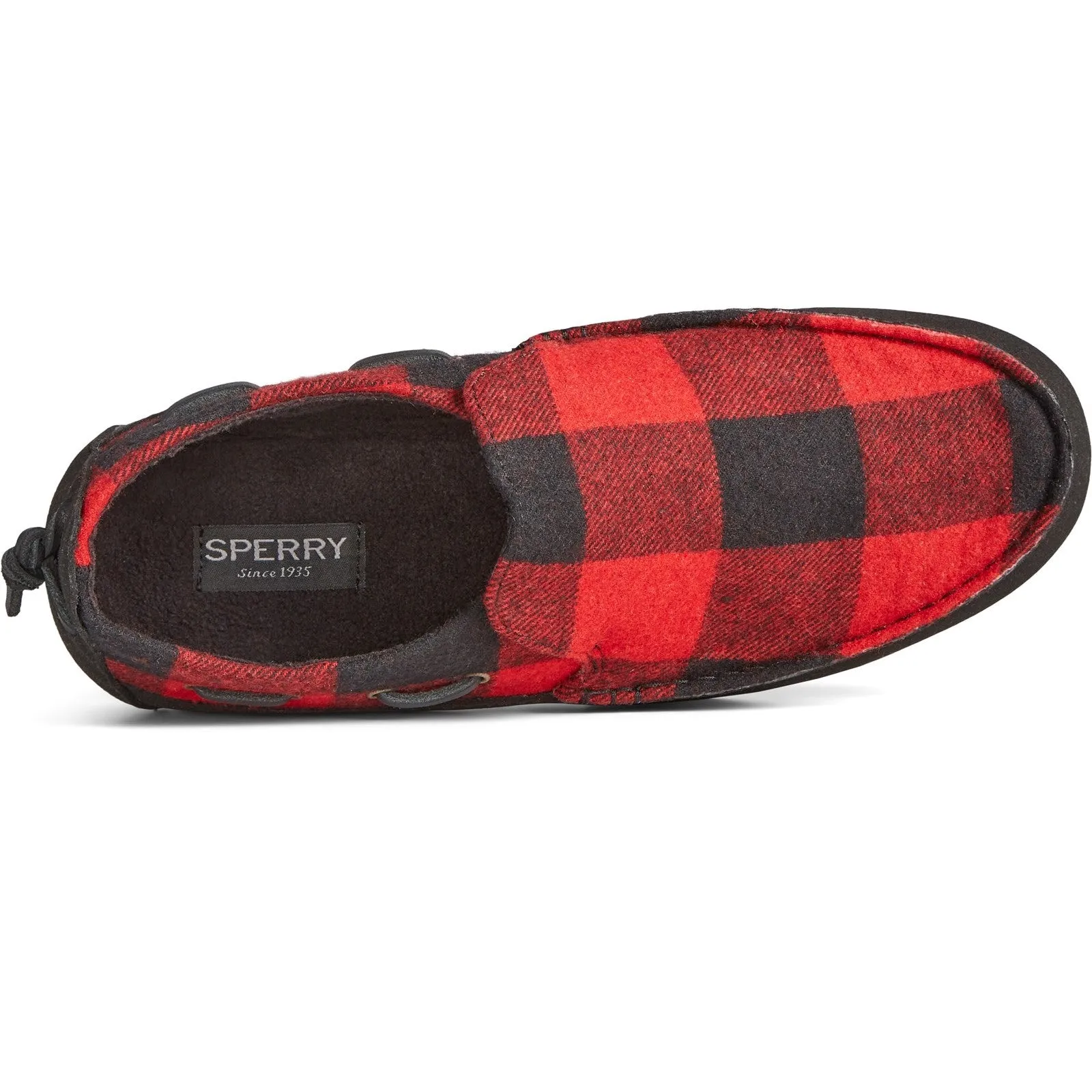 Men's Moc-Sider Buffalo Check Shoes Red