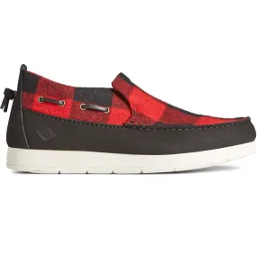 Men's Moc-Sider Buffalo Check Shoes Red