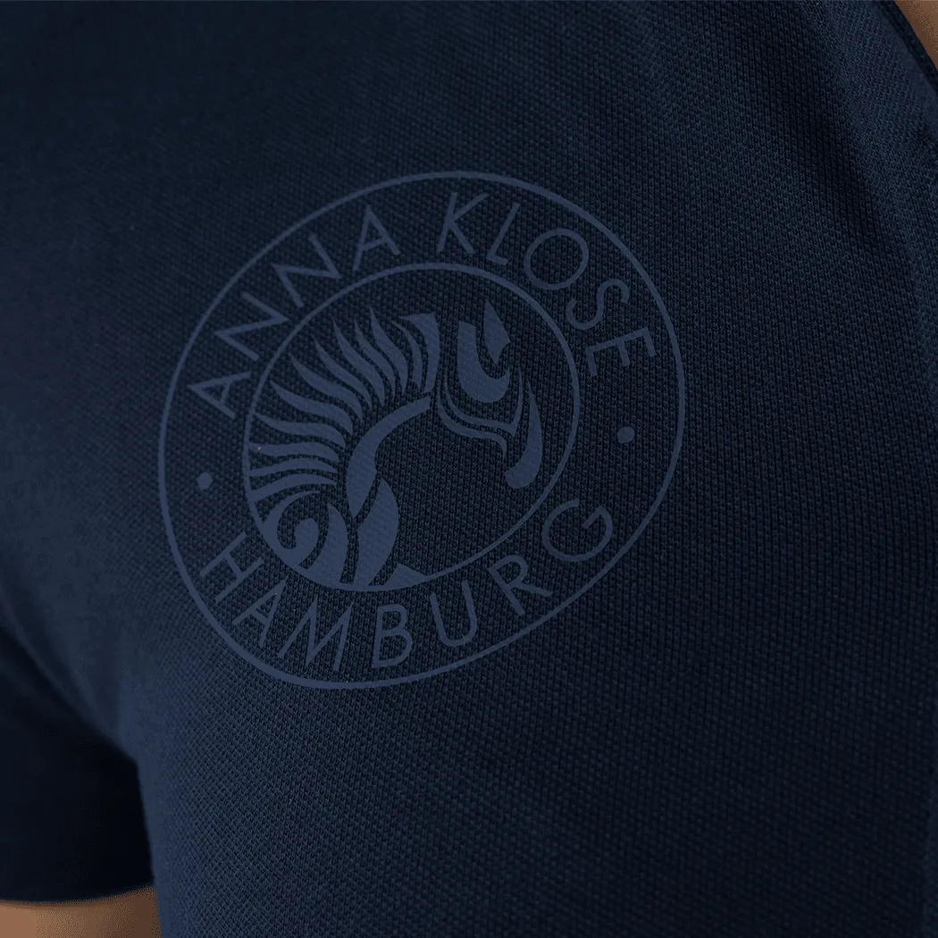 Polo Shortsleeve "Blue" with blue print