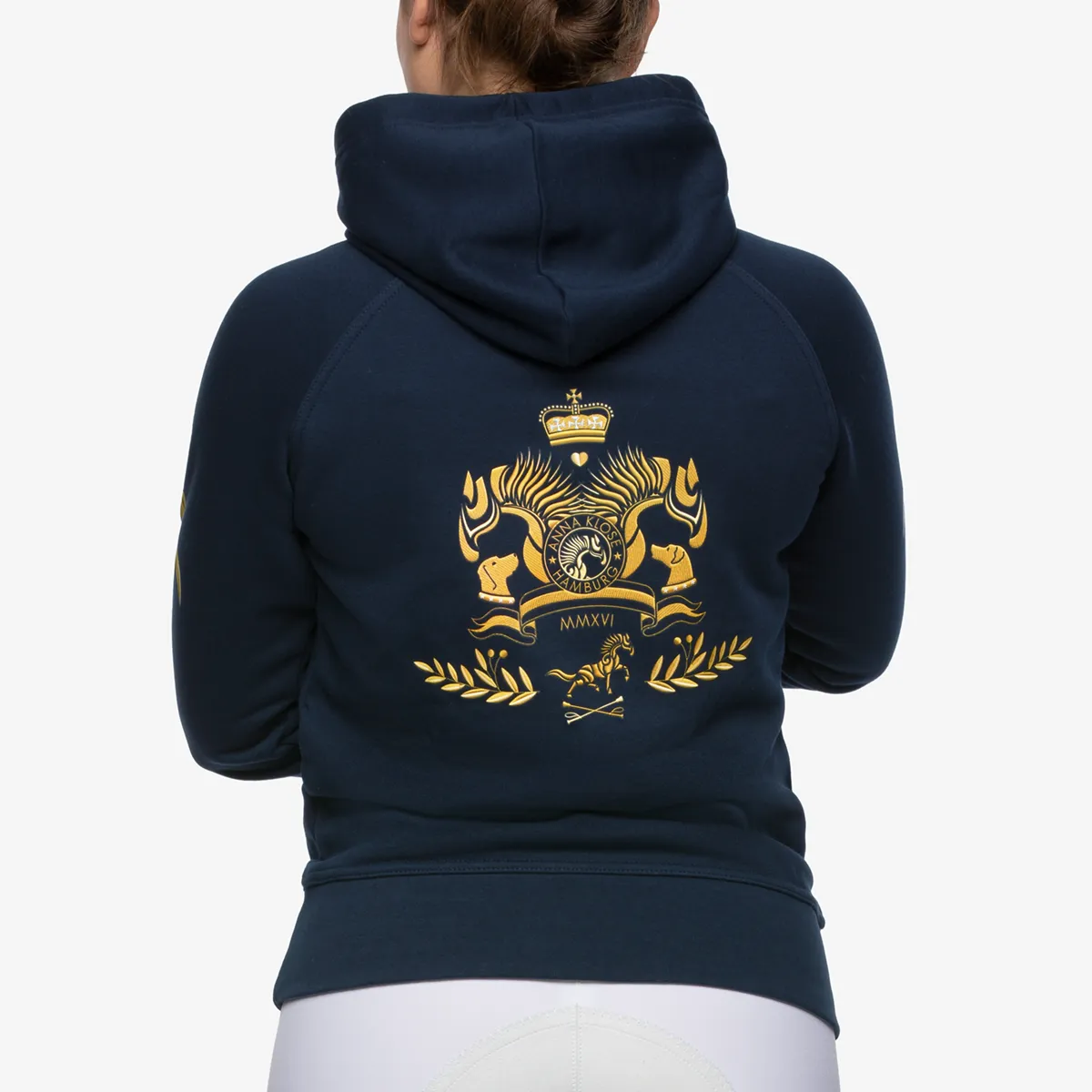 Signature Hoodie "Oxford Blue" with golden prints