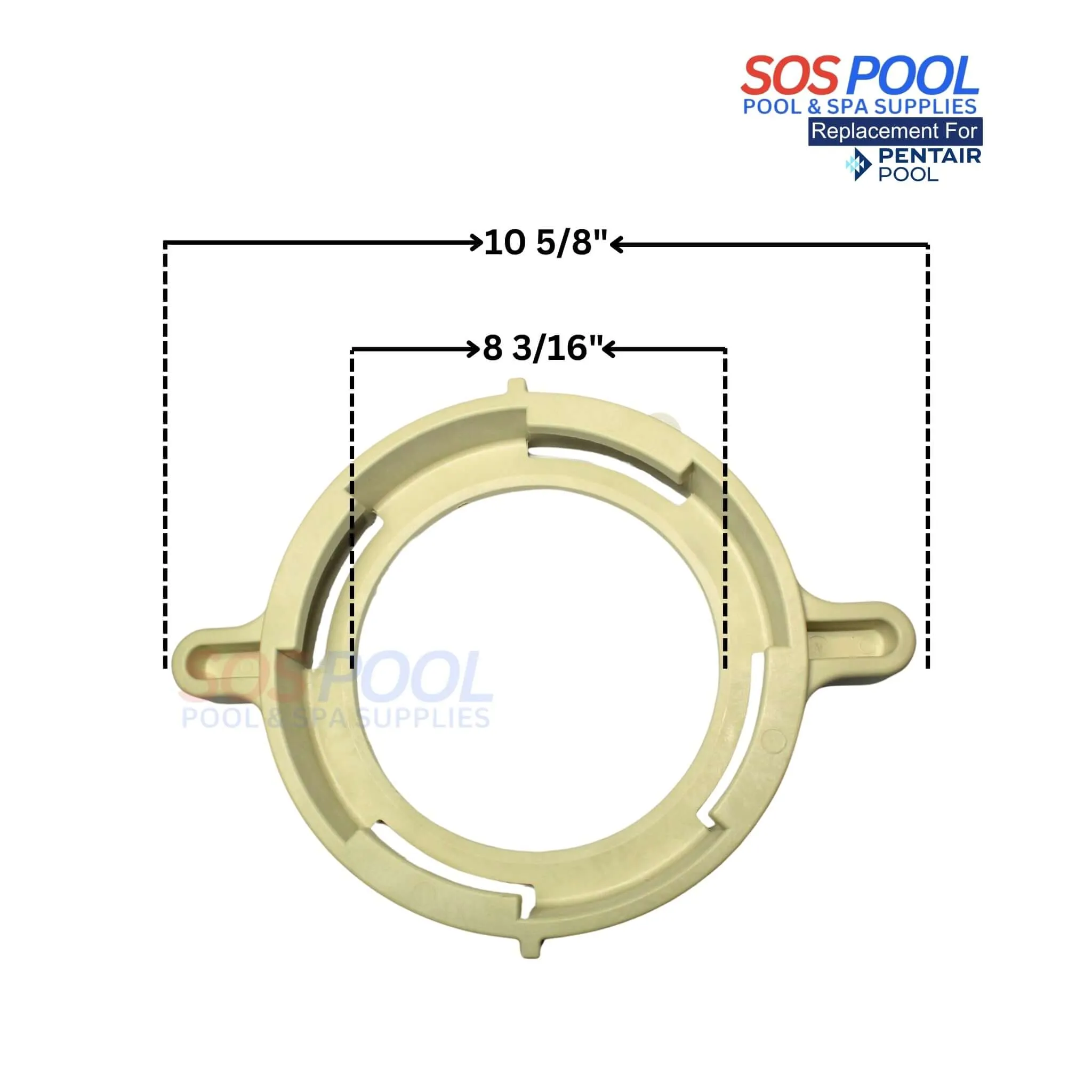 SOSPool Lid Clamp Locking Ring For Pentair Whisperflo and Intelliflo Pumps | Almond | 357199 | PCG357199