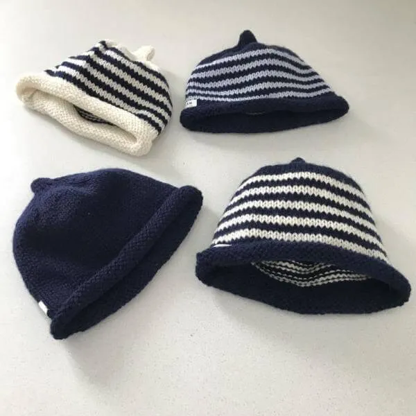 Striped Baby Beanies